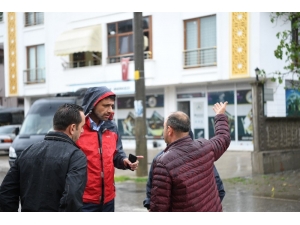 Başkan Kocaman, Yağış Sonrası İncelemelerde Bulundu