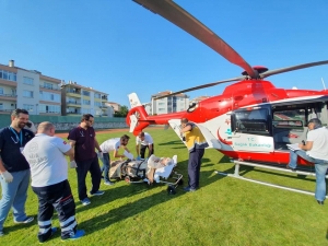 Ağır Yaralı Hastanın Sevki Helikopter Ambulansla Gerçekleşti