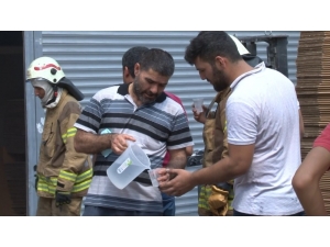 Sultangazi’de Karton Atölyesinde Yangın