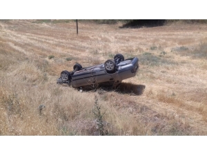 Otomobil Takla Attı: 1 Yaralı