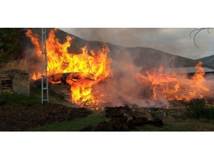 Mahallede Çıkan Yangın 8 Saat Sonra Kontrol Altına Alınabildi