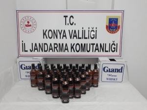 Konya’da Jandarmadan Kaçak İçki Operasyonu