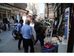 Haliliye’de Zabıta Ekipleri Kaldırımları Denetledi