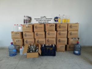 Alanya’da İçki İmalathanesi Gibi Eve Polis Baskını