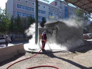 Başkentte Trafo Yangını