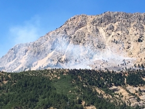 Kahramanmaraş’ta Dağlık Alanda Çıkan Yangın Söndürüldü