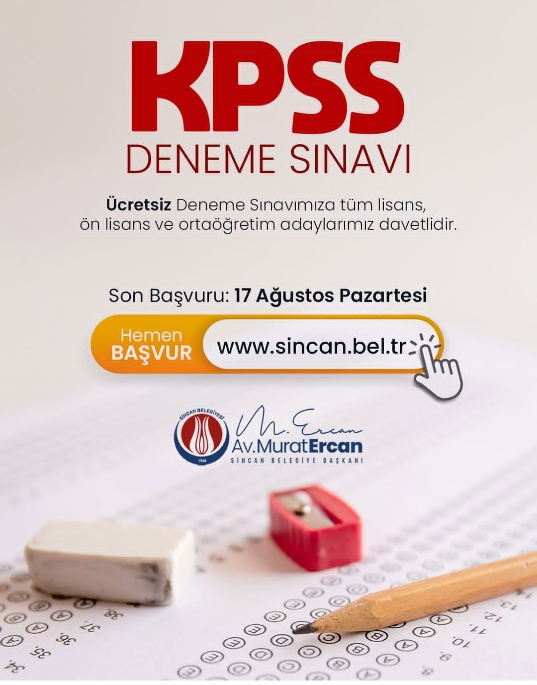 sincan-belediyesi-nden-kpss-adaylarina-ucretsiz-deneme-sinavi