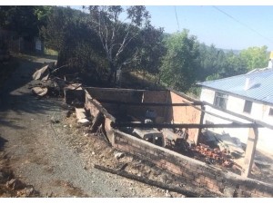 Kastamonu’da Çıkan Yangın Kamyonet İle Traktörü Küle Döndürdü