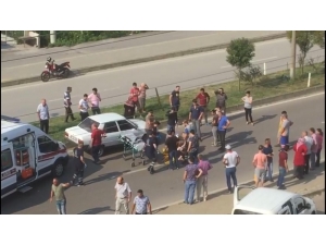 Otomobilin Çarptığı Yaşlı Kadın Yaralandı