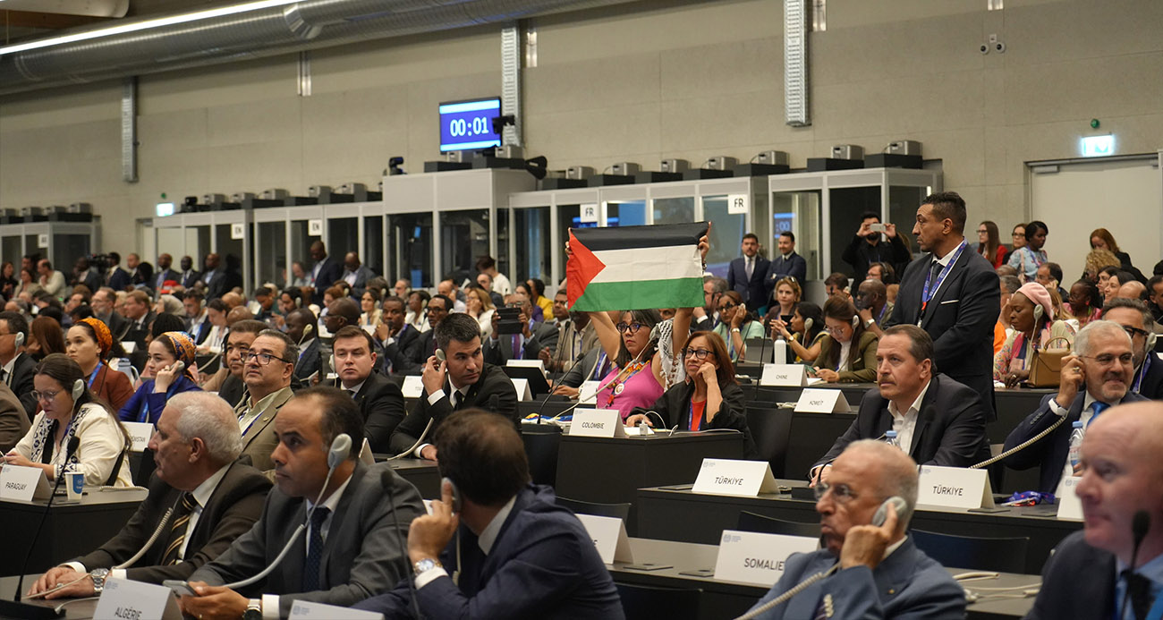ilo-konferansi-nda-filistin-in-ilo-ya-gecici-uyeliginin-iptalini-isteyen-israilli-diplomata-protesto