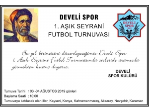 Aşık Seyrani Futbol Turnuvası Başlıyor