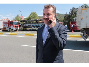 Otobüsteki Yangının Kahve Makinesinden Çıktığı Öğrenildi