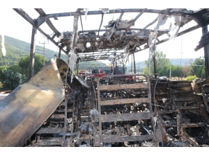 Balıkesir’de Yanan Otobüsün Son Hali