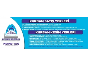 Eyyübiye’de Kurban Kesim Ve Satış Yerleri Belirlendi