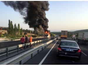 Balıkesir’de Bir Otobüs Yangını Daha