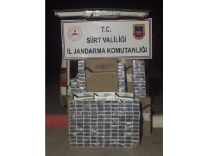 Siirt’te 7 Bin 490 Paket Kaçak Sigara Ele Geçirildi