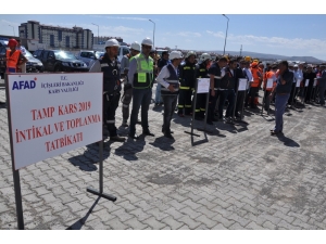 Kars’ta, Tamp İntikal Ve Toplanma Tatbikatı Gerçekleştirildi