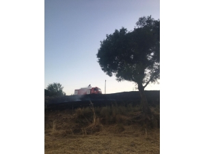 Anız Yangını Korkuttu