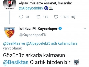 Kayserispor’dan Beşiktaş’a:
