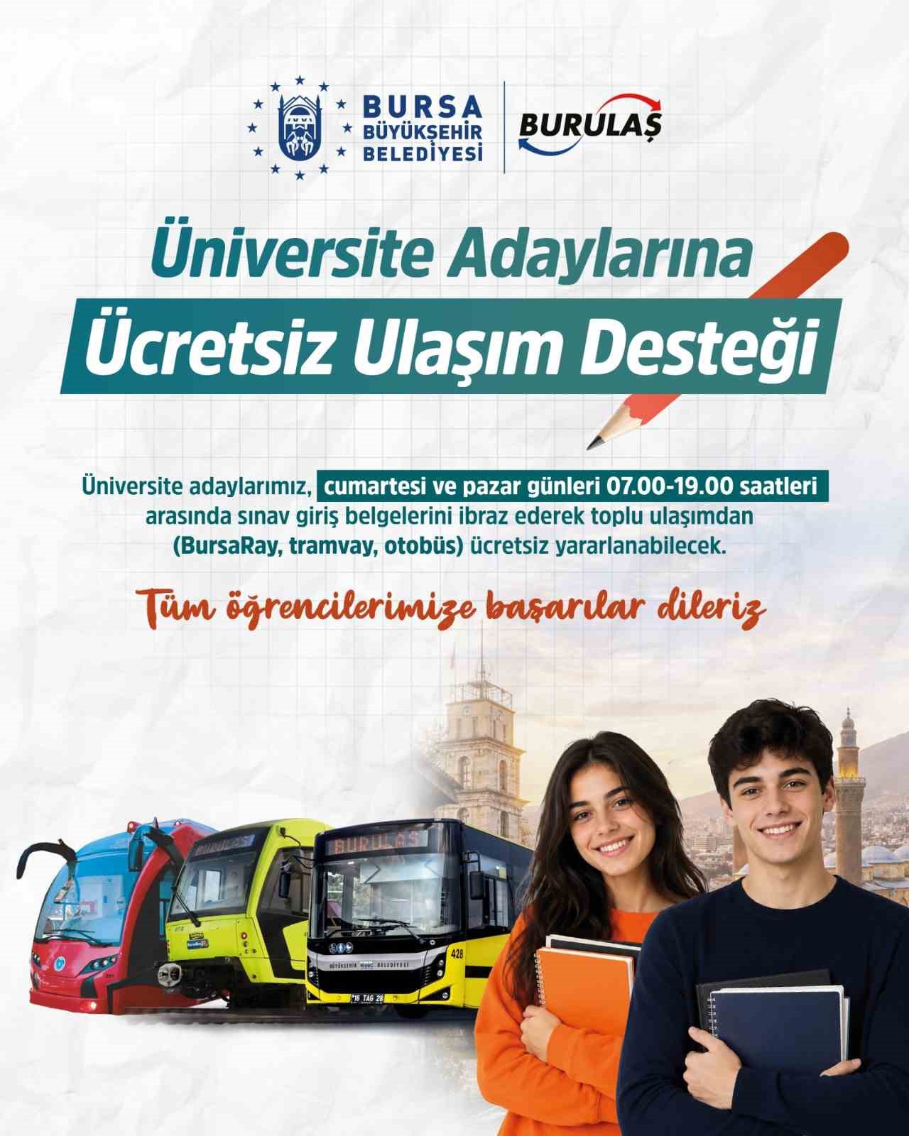 bursa-da-universite-adaylarina-ucretsiz-ulasim-destegi