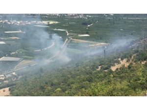 Arazözlerin Ulaşamadığı Yangın Kontrol Altına Alınmaya Çalışılıyor