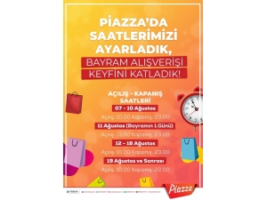 Şanlıurfa Piazza’da Alışveriş Keyfi Uzadı