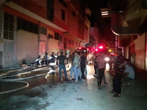 Triko Atölyesinde Çıkan Yangın Korkuttu