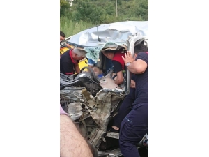 Giresun’da Bir Kişinin Öldüğü Kaza Güvenlik Kameralarına Yansıdı