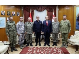 Milli Savunma Bakanı Akar, Kktc Başbakanı Tatar İle Görüştü
