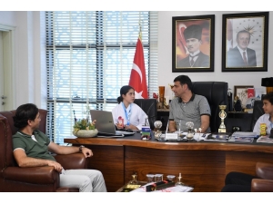 Başkan Kocaman Minik Karatecileri Misafir Etti