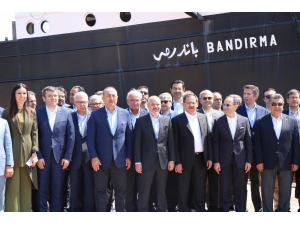 Bakan Çavuşoğlu Ve Büyükelçiler ’Bandırma Vapuru’nu Gezdi