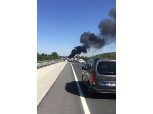 Konya’da Mühimmat Yüklü Kamyonda Yangın