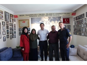 Günyüzü Kaymakamı Çelik’ten Şehit Ailelerine Bayram Ziyareti
