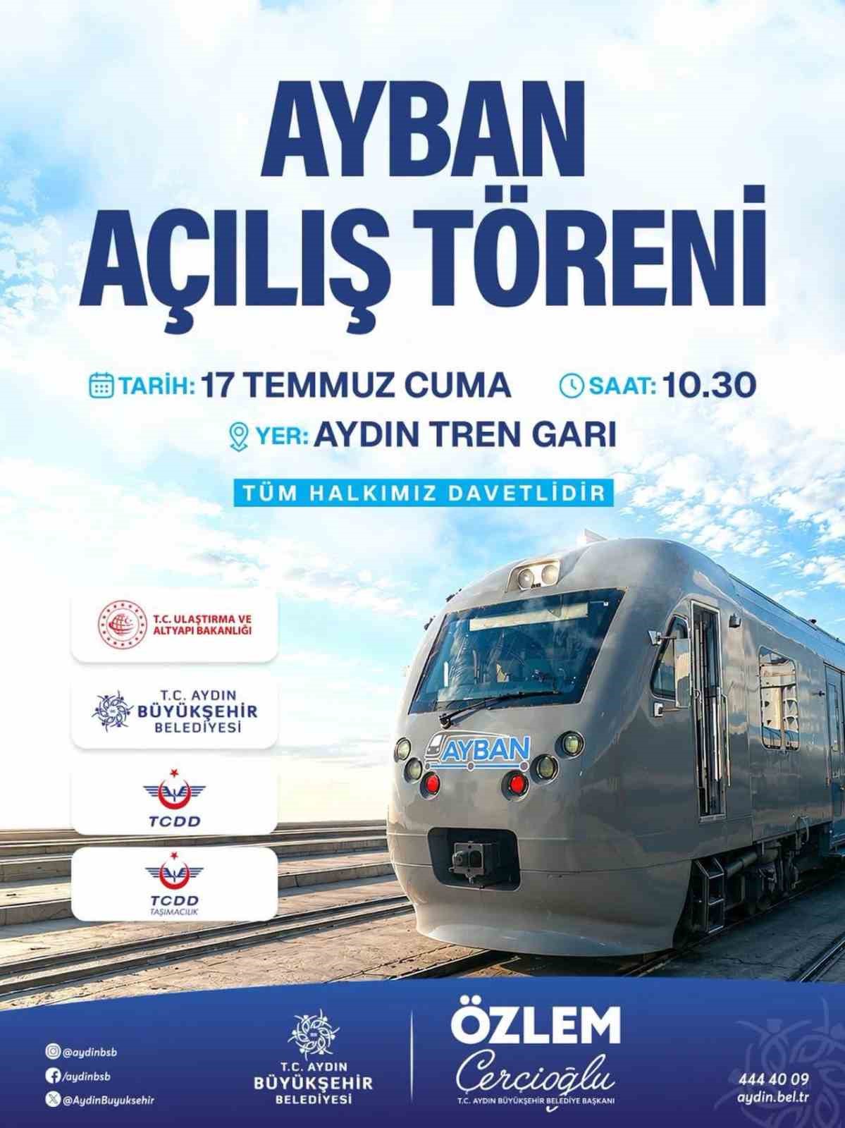 aydin-da-ayban-banliyo-hatti-hizmete-aciliyor