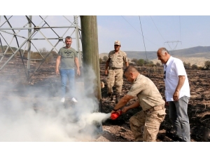 Hekimhan’da Çıkan Yangında 50 Hektarlık Alan Zarar Gördü