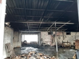 Sakarya’da Fırça Atölyesinde Yangın Çıktı