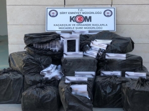 Siirt’te 15 Bin Paket Kaçak Sigara Ele Geçirildi