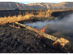 Anız Yangını 10 Köyü Enerjisiz Bıraktı