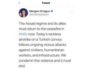 Abd’den Türk Konvoyuna Yapılan Saldırıya Kınama