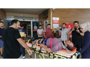 Çöp Kamyonu Tarlaya Girdi: 2 Yaralı