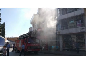 Keşan’da Korkutan Baca Yangını