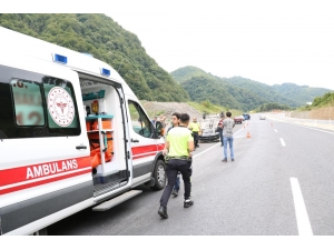 Kontrolden Çıkan Araç Takla Attı: 1 Yaralı
