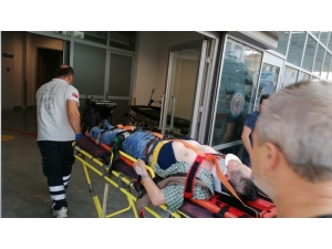 Sebze Yetiştirdiği Garaj Çatısından Aşağı Düşen Yaşlı Adam Yaralandı