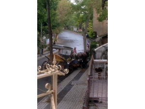 Büyükada’da Faytona Sürülen At Bitkin Düştü, Faytoncu Zorla Yerden Kaldırmaya Çalıştı