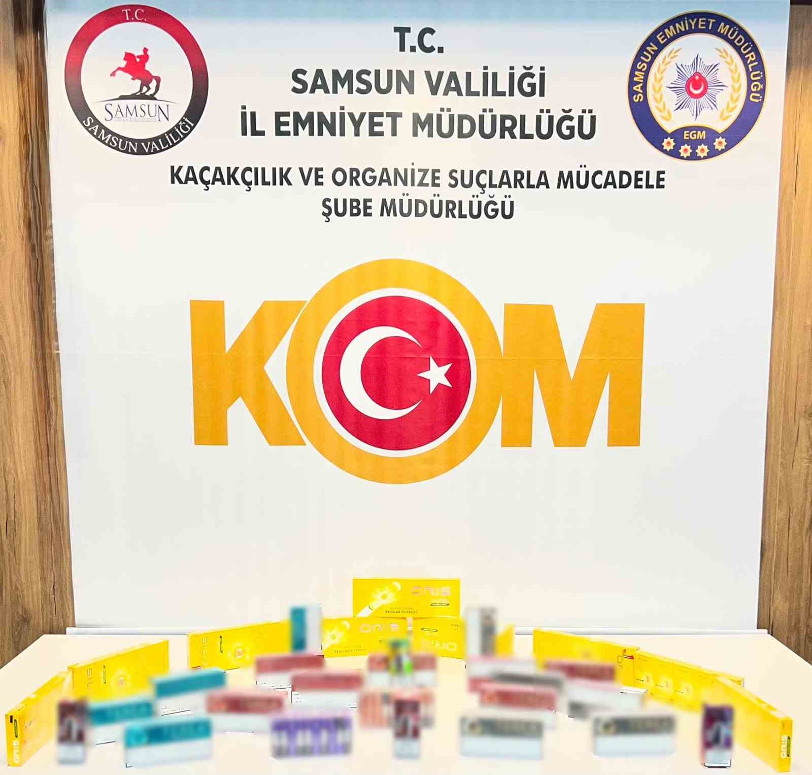 samsun-da-kacak-tutun-ve-elektronik-sigara-operasyonu