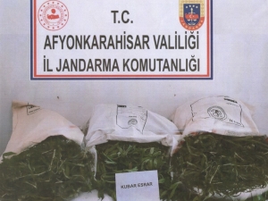 Afyon’da 17 Kilo 100 Gram Kubar Esrar Ele Geçirildi
