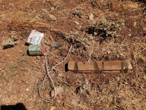 Siirt’te Toprağa Gömülü Halde El Yapımı Patlayıcı Bulundu