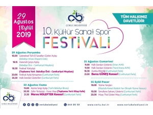 Çorlu’da 10. Kültür Ve Sanat Festivali İçin Geri Sayım Başladı