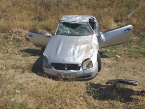 Ankara’da Lüks Otomobil Takla Attı: 1 Yaralı