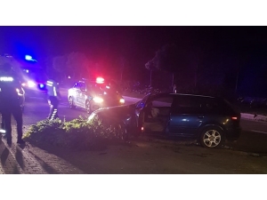 Kontrolden Çıkan Araç Karşı Yola Geçti; 1 Yaralı